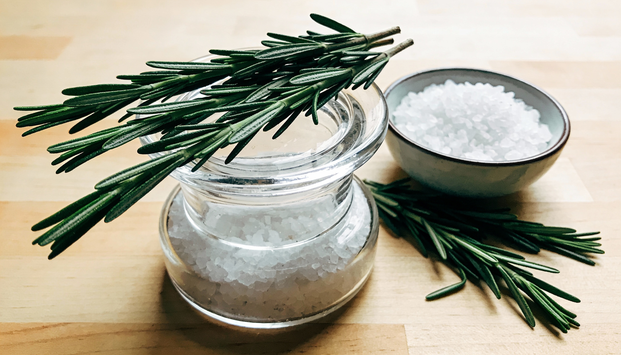 Imagine que sua casa é um copo sujo. O sal grosso é a água e sabão que limpam a sujeira, mas o copo fica vazio depois disso