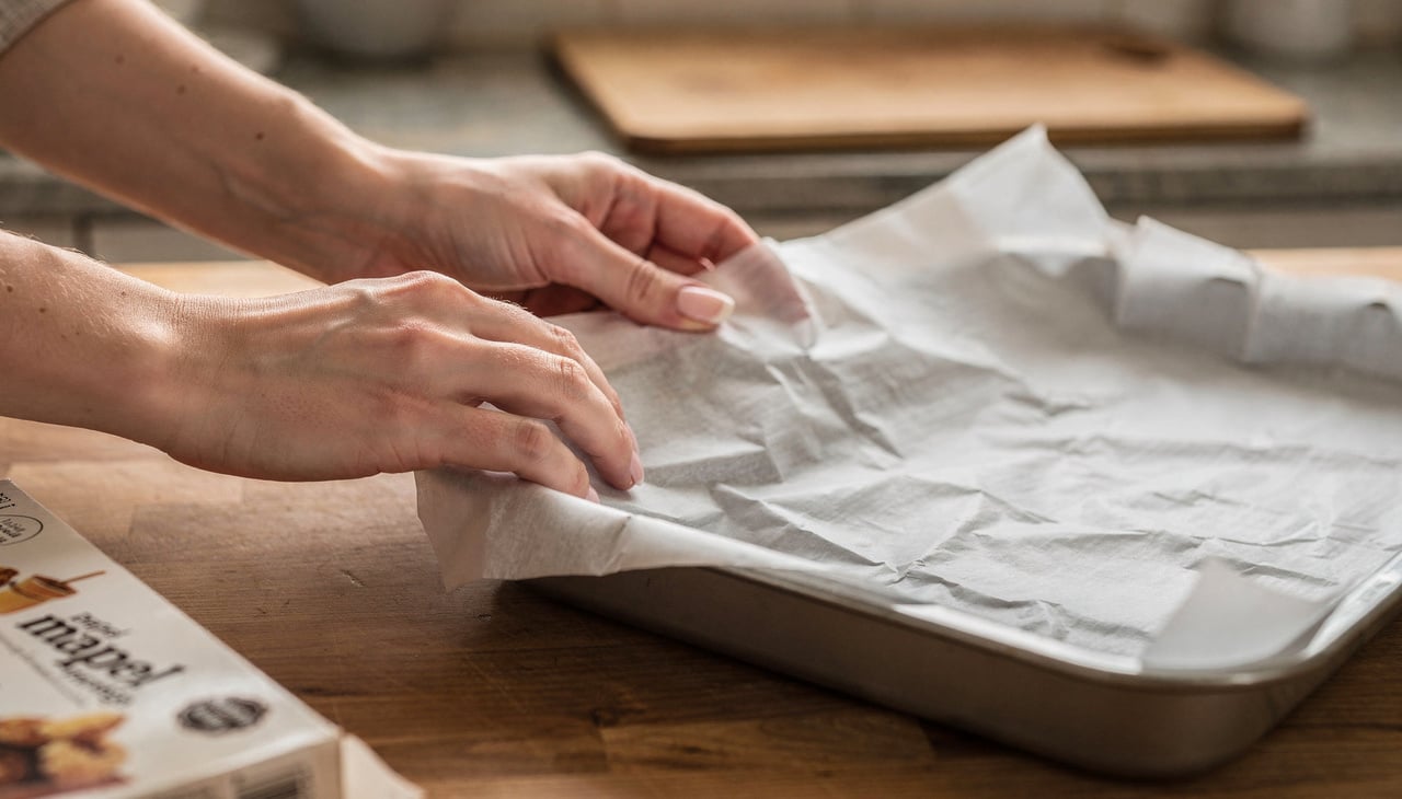 O primeiro passo que a maioria das pessoas pula é umedecer levemente a assadeira antes de posicionar o papel manteiga