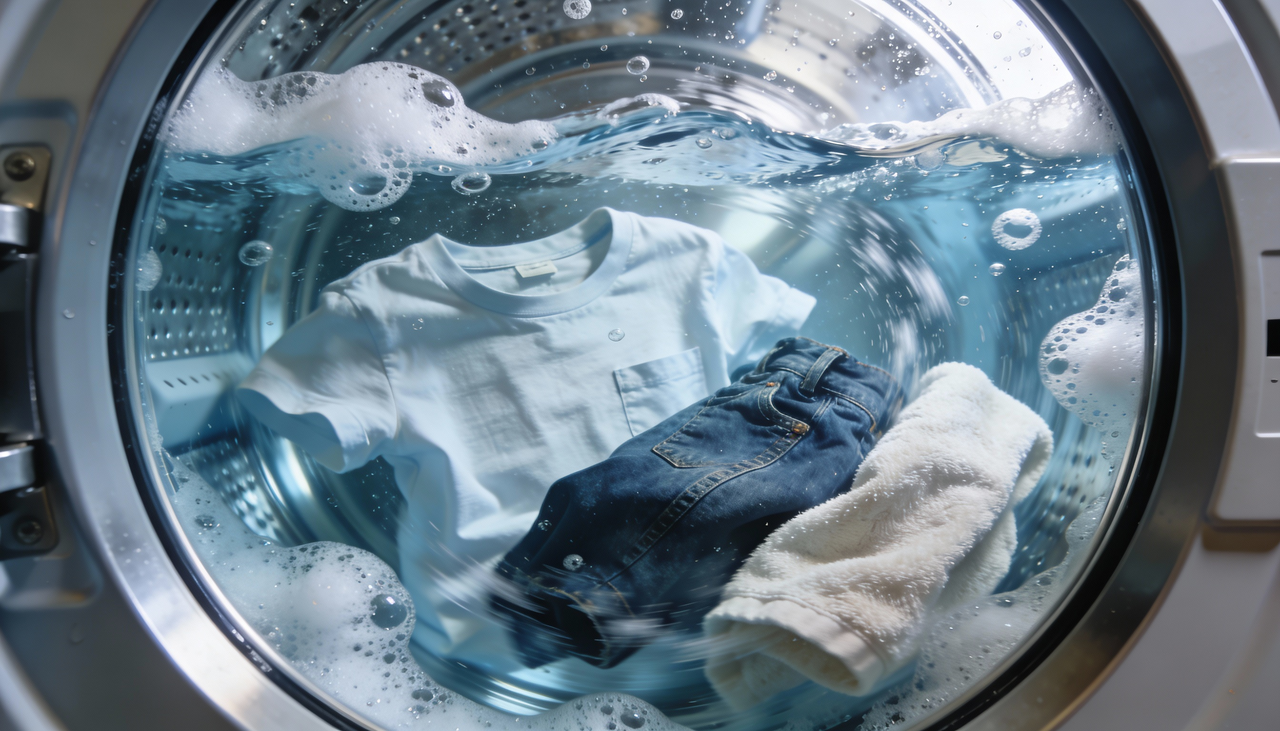 A combinação de água quente, fricção intensa e ciclos prolongados favorece a quebra das fibras têxteis, o que pode causar perda de cor