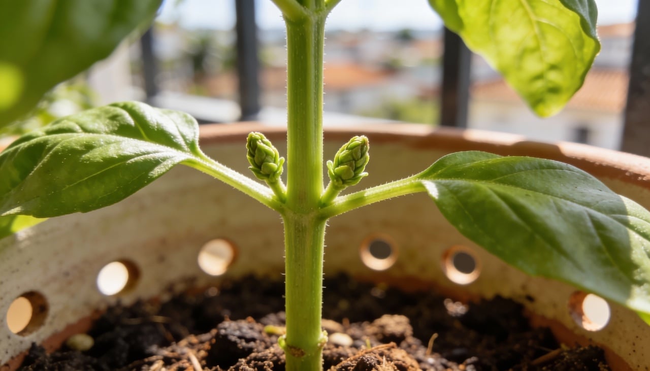 Técnica conhecida como pinçagem ou desponta remove ápices vegetativos onde hormônio auxina concentra-se inibindo brotações laterais