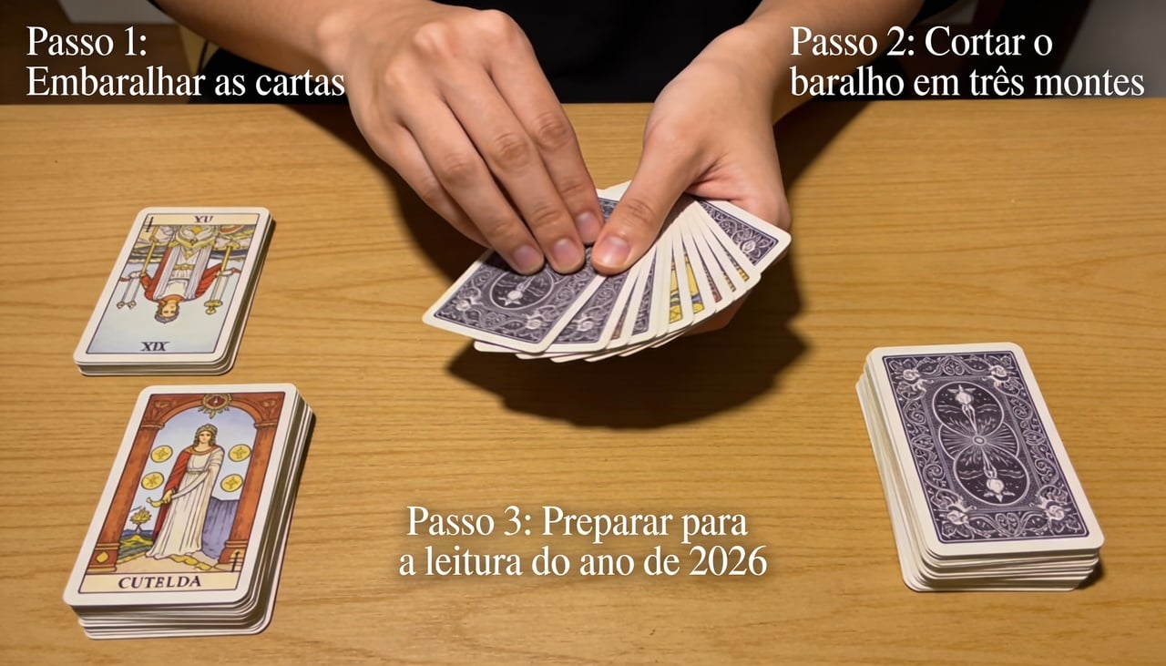 Para começar, você só precisa de três cartas para ter uma visão geral do seu caminho
