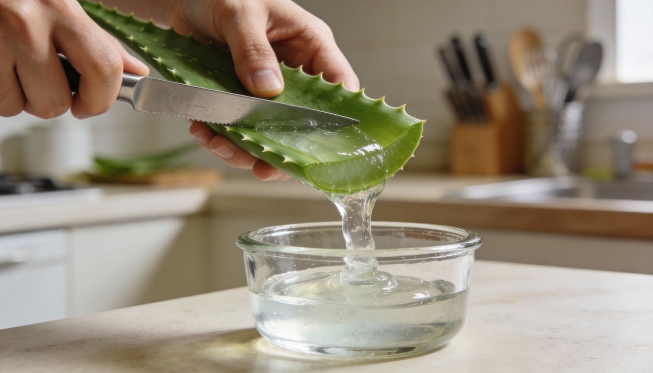 O limpador facial caseiro com aloe vera é uma preparação feita em casa, em pequenas quantidades, utilizando o gel da babosa como base principal