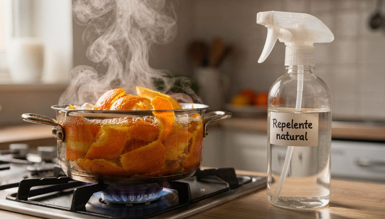 Fazer seu próprio repelente de cascas de laranja em casa é barato, rápido e muito mais seguro do que produtos cheios de química