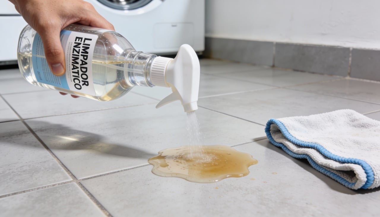 Quando o gato sente o cheiro do cloro no local onde acabou de fazer xixi, ele entende que precisa “cobrir” aquele odor estranho com o dele novamente