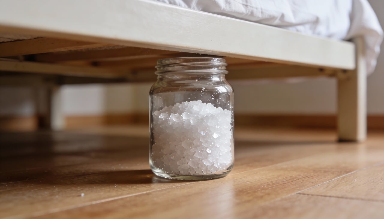 O sal grosso funciona como um para-raios de vibrações negativas que acumulamos durante o dia no trabalho ou em lugares carregados