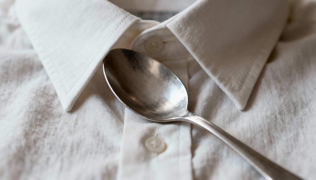 O procedimento consiste em colocar uma colher de metal no freezer por alguns minutos até que esteja bem fria