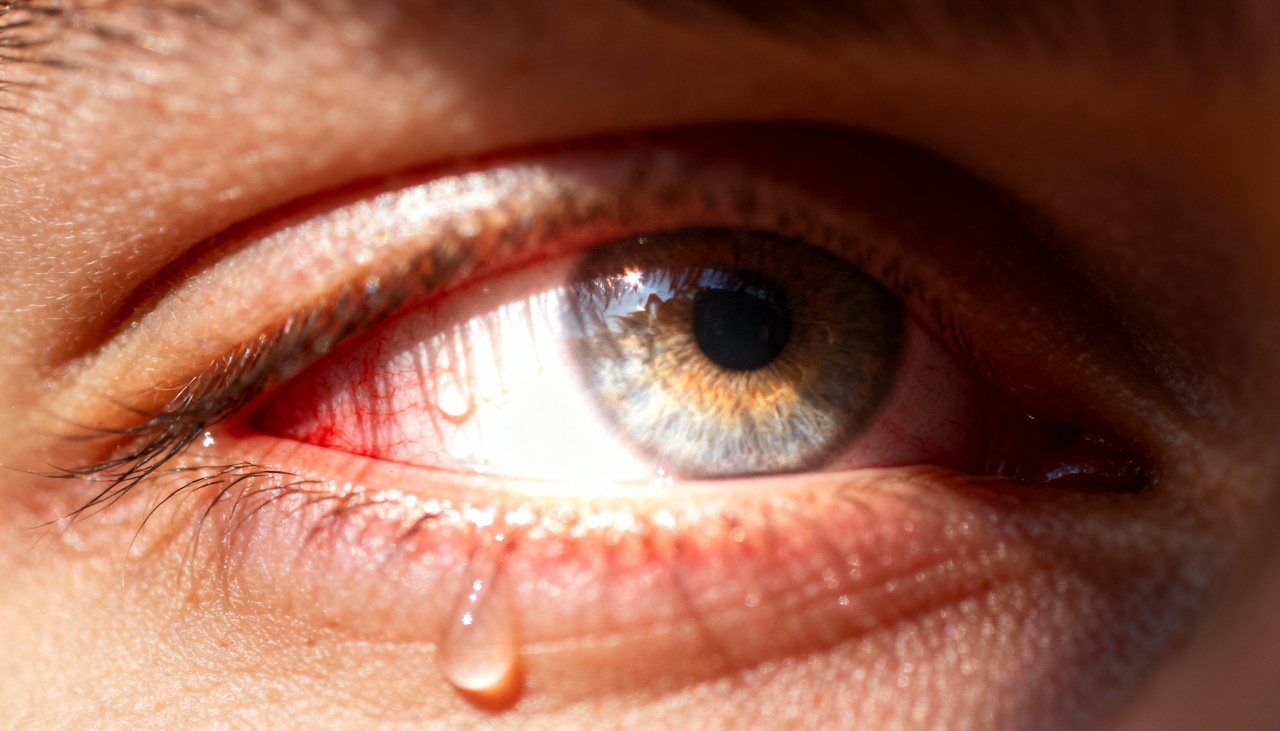 Quando uma grande quantidade de luz intensa entra nos olhos, há uma ativação do nervo óptico