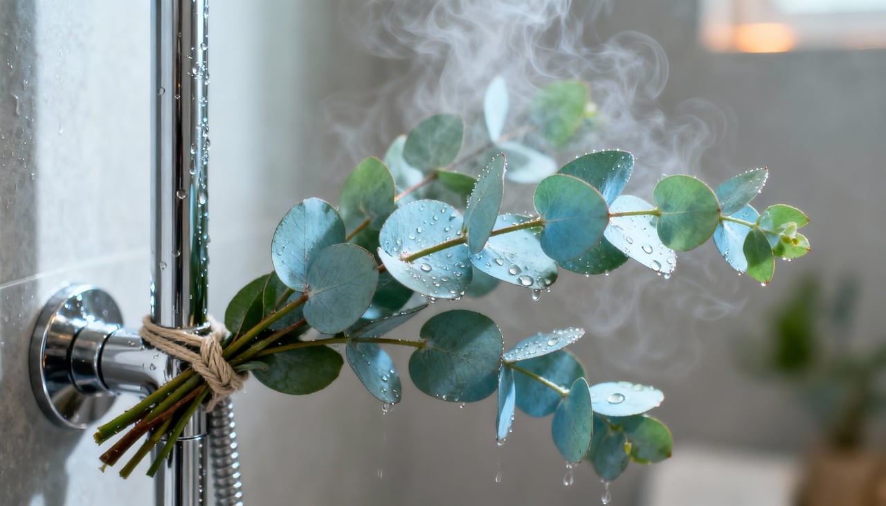 O segredo desse truque está na interação entre o calor do chuveiro e as folhas da planta – Imagens produzidas com uso de Inteligência Artificial