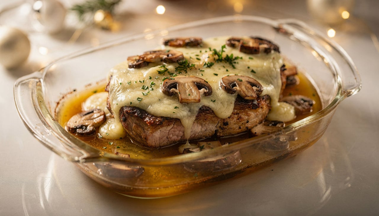 O segredo para costeletas macias está no método de cozimento lento no forno com o recipiente tampado