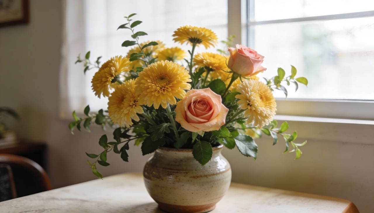 O cultivo do crisântemo em vaso é surpreendentemente simples e não requer rotinas complicadas de manutenção