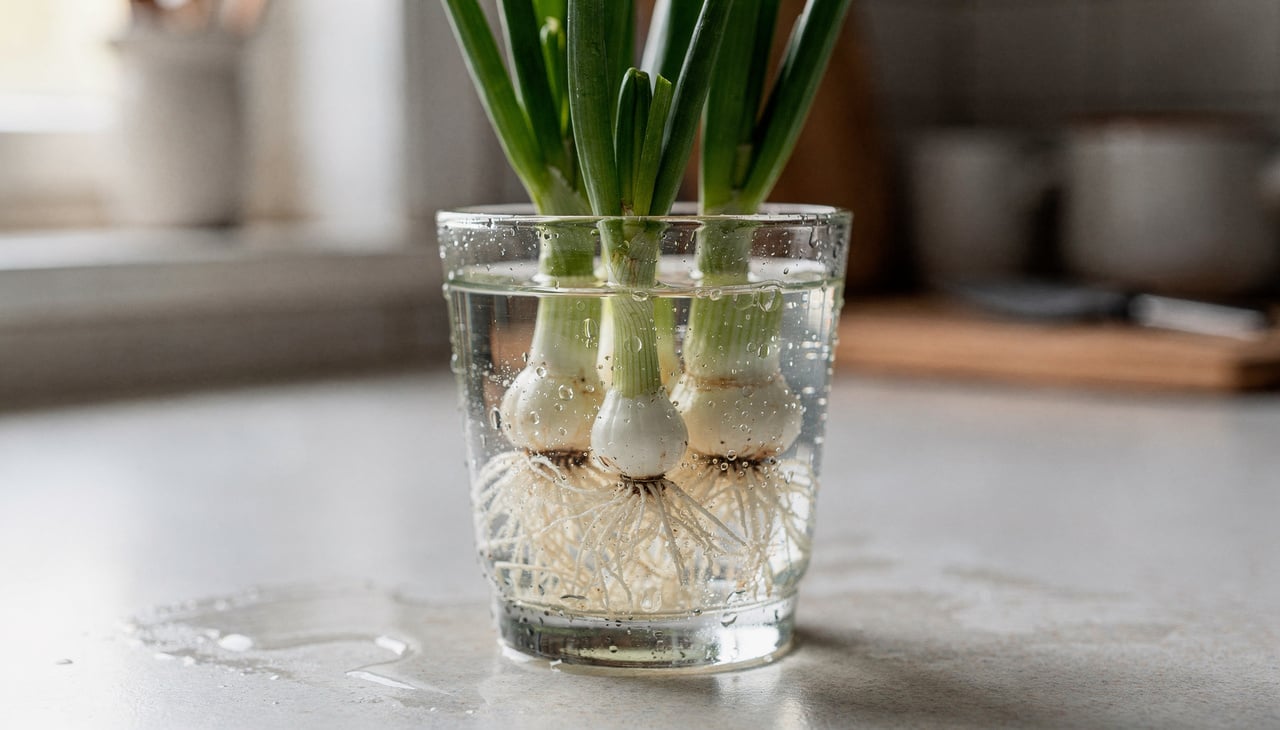 Você pode começar de três formas diferentes: sementes, bulbos ou replantando as extremidades com raízes da cebolinha comprada no supermercado