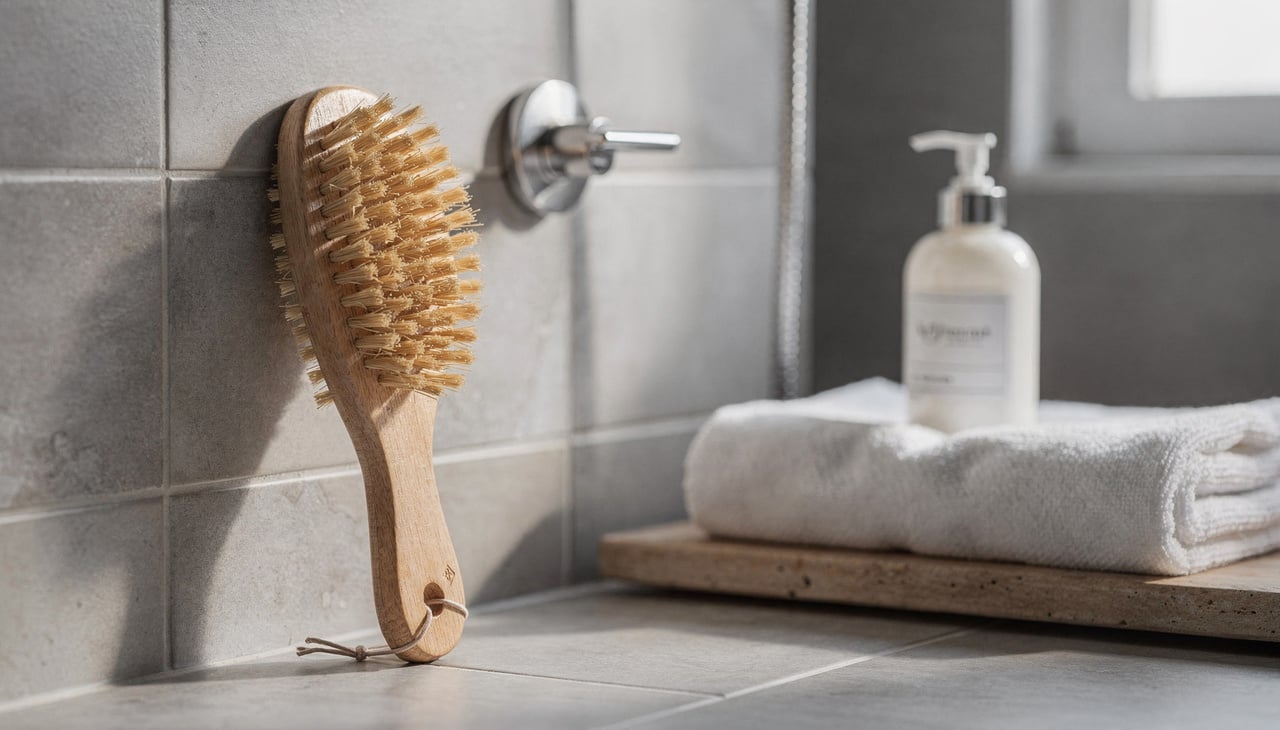 A escovação corporal a seco costuma aparecer associada a vantagens como melhoria da textura da pele