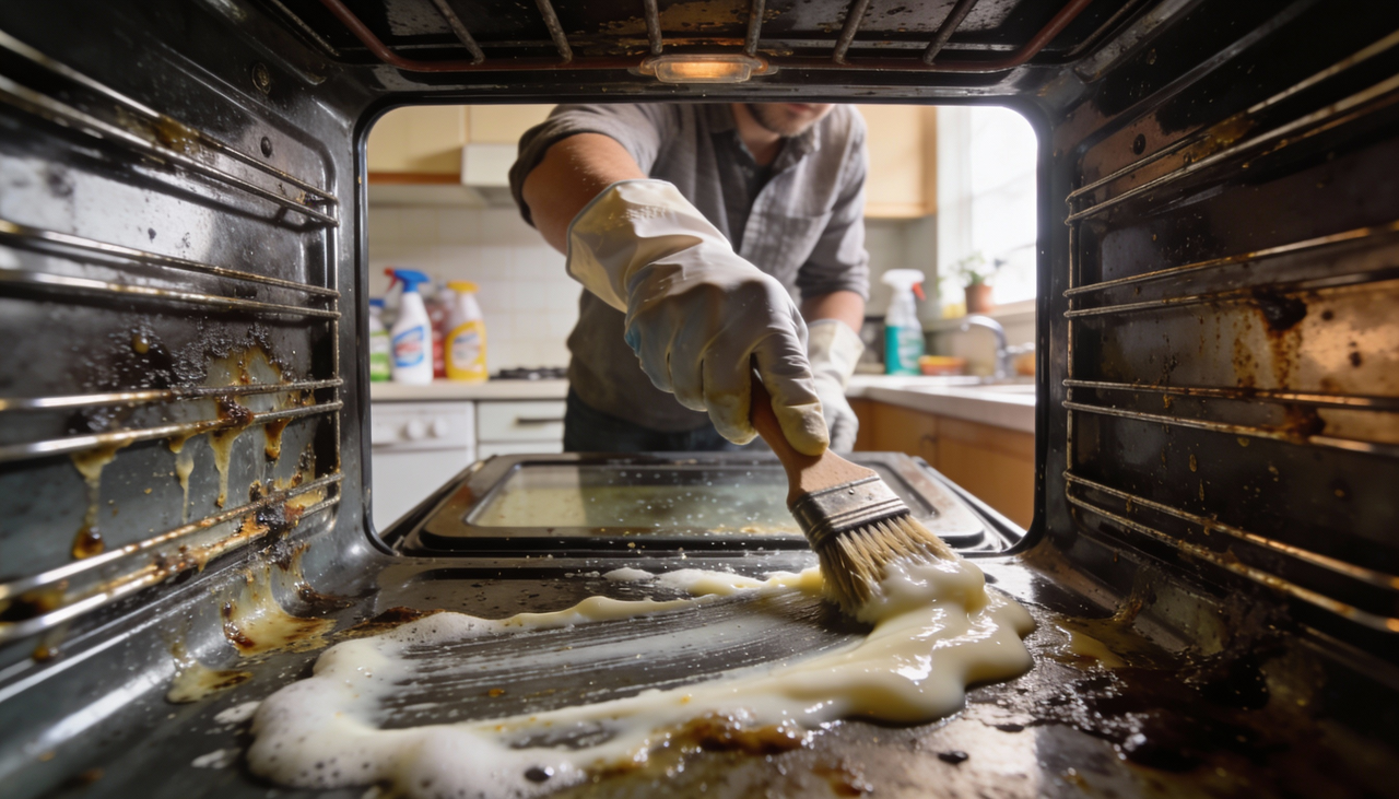 A eficácia desse limpa forno caseiro está na combinação química inteligente dos seus ingredientes