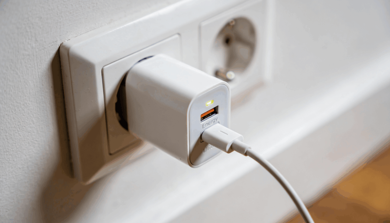 O consumo varia conforme a qualidade e especificações do carregador utilizado