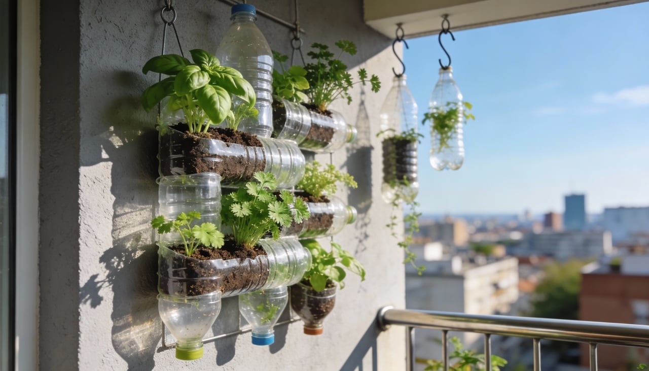 O primeiro passo para montar uma mini-horta suspensa é definir onde o cultivo vertical será instalado