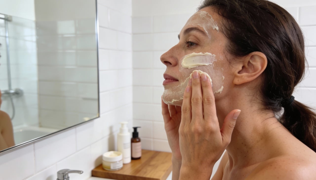 Uma das receitas de máscara caseira para firmeza da pele mais comentadas reúne clara de ovo, mel e café