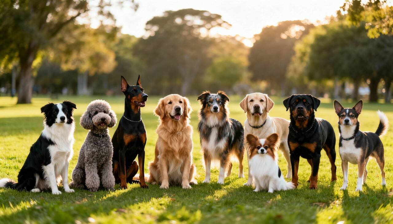 O topo da classificação reúne raças que historicamente desempenharam funções complexas ao lado dos humanos – Imagens produzidas com uso de Inteligência Artificial