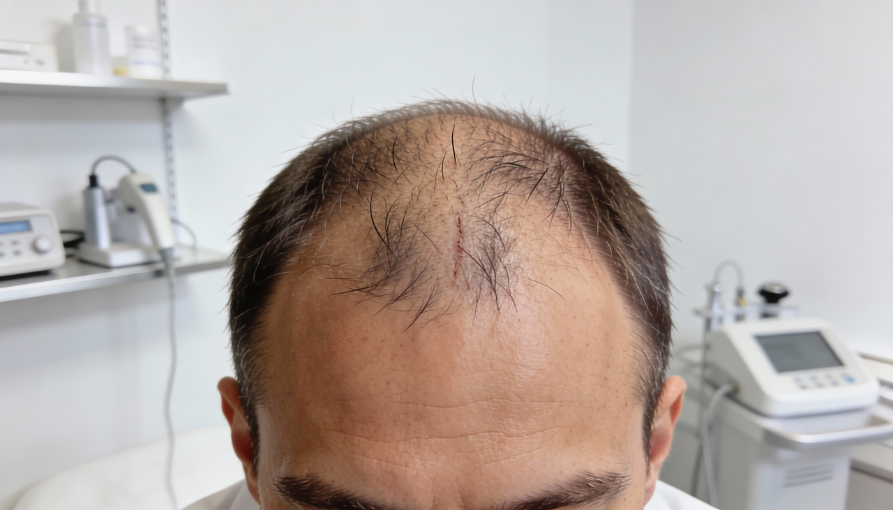 Nas alopecias cicatriciais, o folículo é destruído e substituído por tecido fibroso, tornando a perda irreversível na área afetada