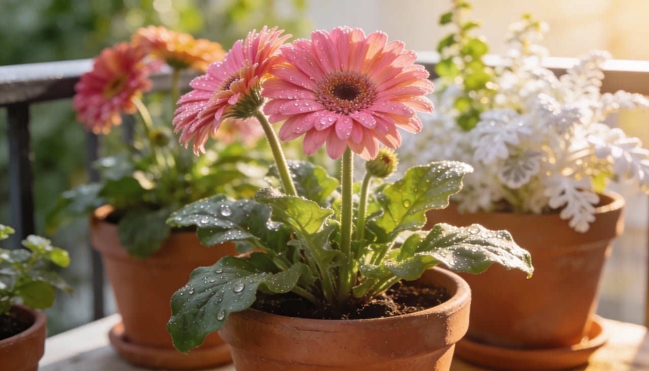 O recipiente selecionado influencia diretamente a saúde e o desempenho da gérbera