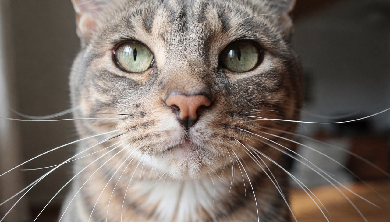 Do ponto de vista humano, os bigodes não “veem” no sentido visual, mas captam dados que ampliam a noção de espaço do gato