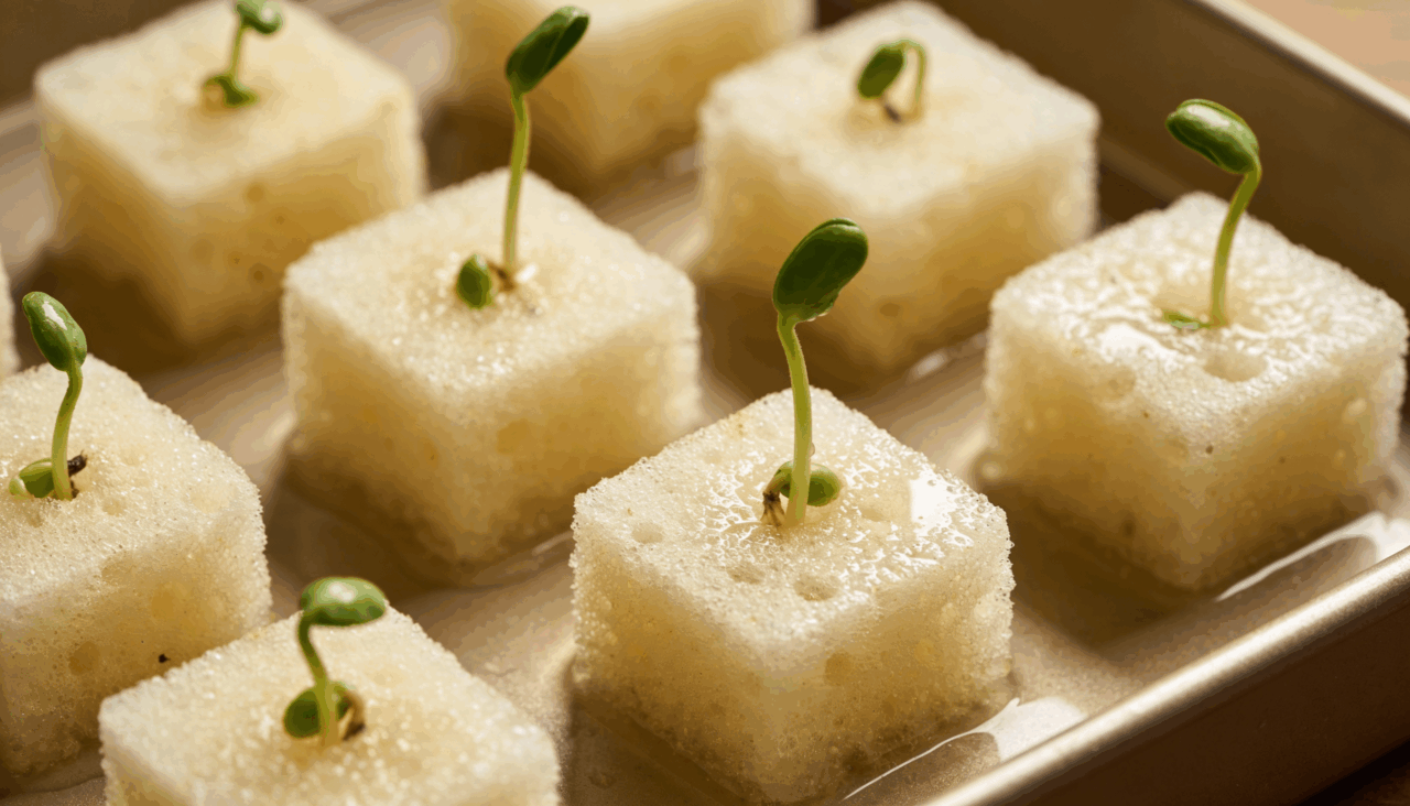 Uma das aplicações mais eficazes e simples das esponjas velhas na jardinagem é colocá-las no fundo dos vasos