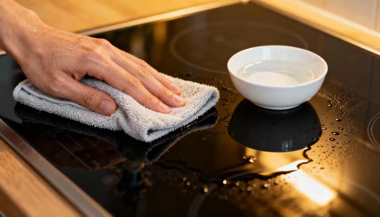 A principal causa de fogão de indução riscado está relacionada ao tipo de panela utilizada e à forma de manuseio – Imagens produzidas com uso de Inteligência Artificial