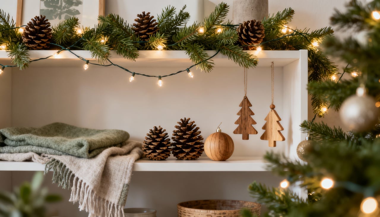 Na prática, o uso do Feng Shui na decoração de Natal parte de um princípio simples – Imagens produzidas com uso de Inteligência Artificial