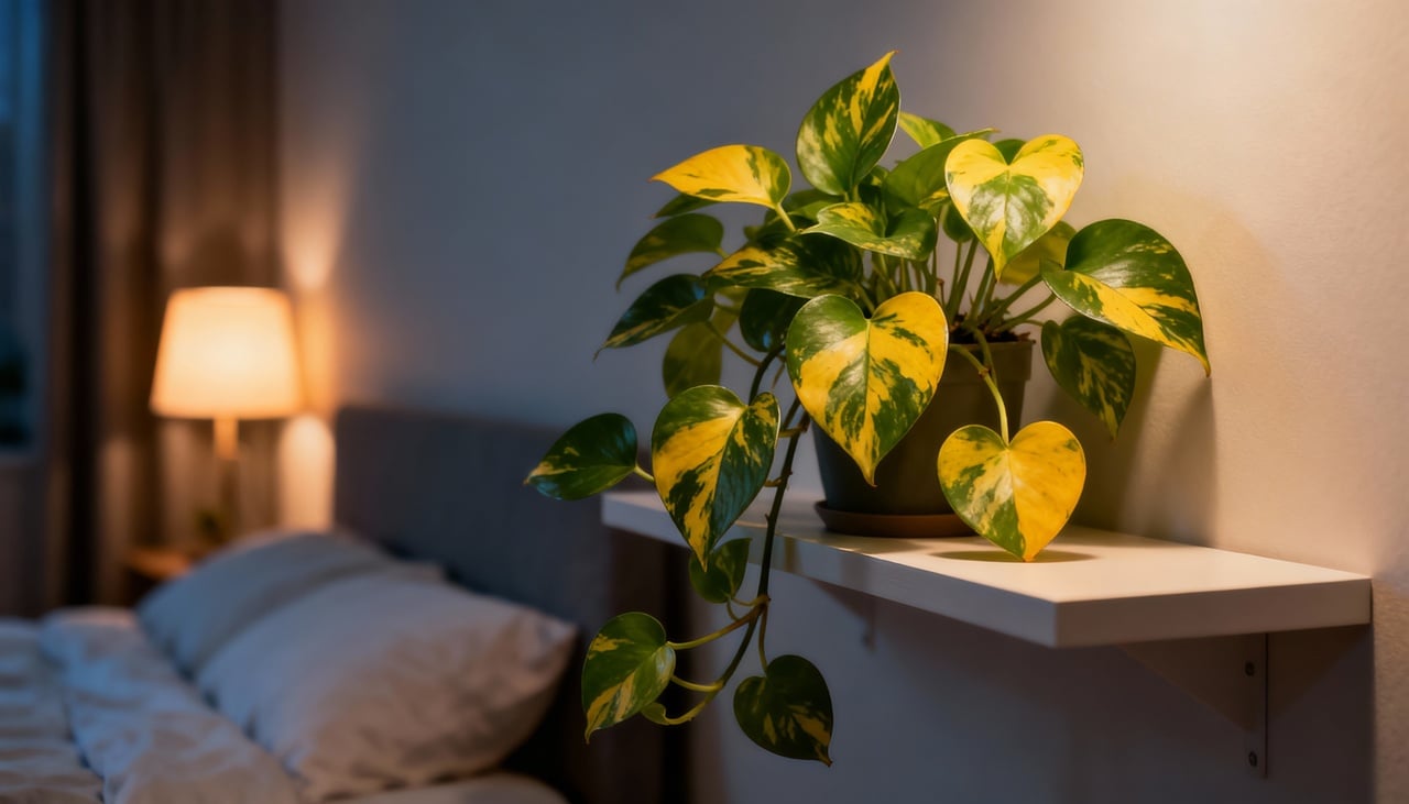 A jiboia é uma planta tropical com folhas em formato de coração, em tons de verde liso ou rajado de verde e amarelo