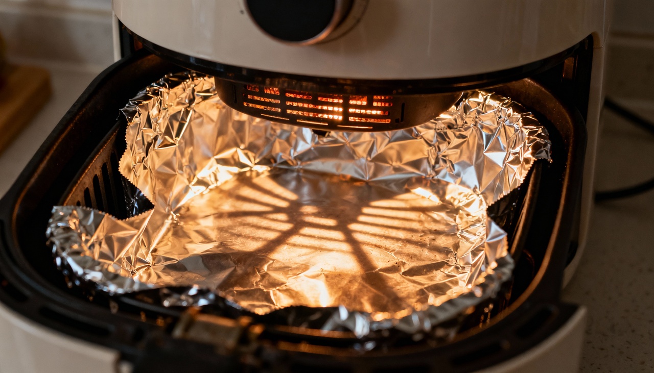 Para usar papel alumínio na air fryer com segurança, é importante entender que o aparelho cozinha por meio de ar quente circulando em alta velocidade