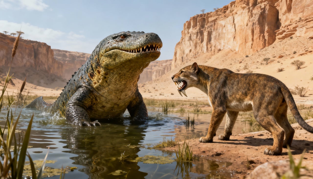 A configuração geográfica da Pangeia apresentava características únicas que influenciaram diretamente a vida no planeta – Imagens produzidas com uso de Inteligência Artificial