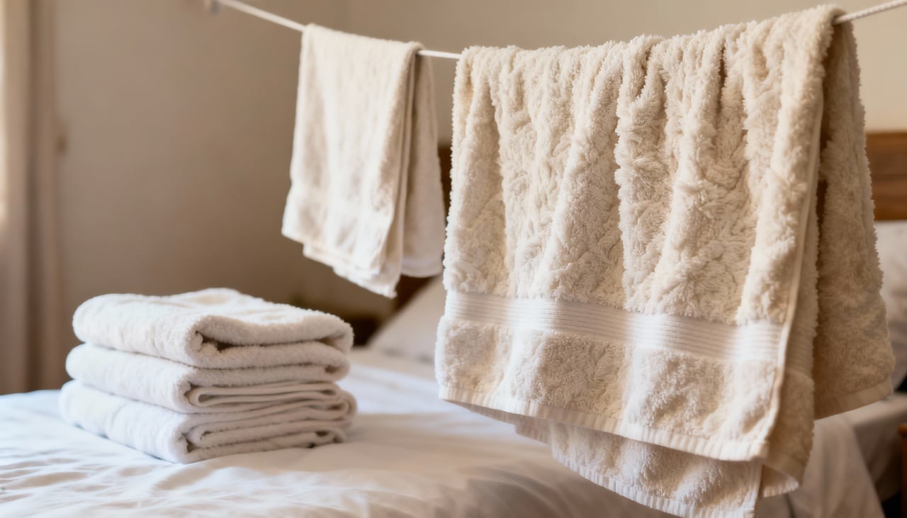 Pode parecer contraditório, mas o amaciante é o principal responsável por deixar suas toalhas duras com o tempo