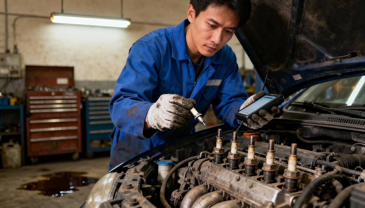 Uma bateria com carga insuficiente é uma das causas mais comuns para o carro tremer logo na partida