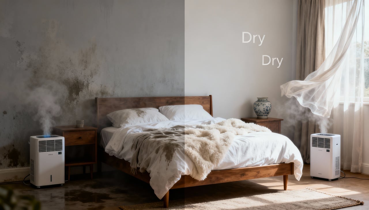 A função Dry no ar-condicionado foi projetada para diminuir a umidade do ar interno