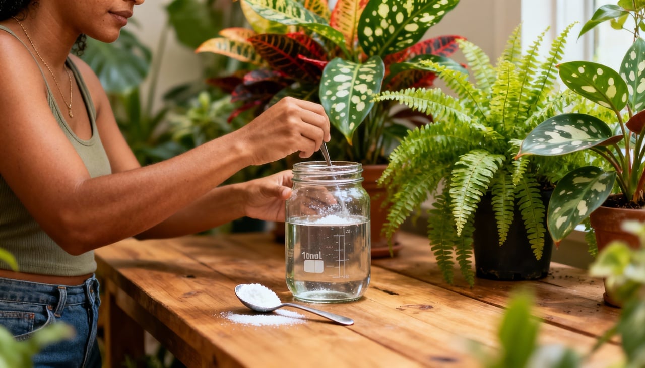 Diversas espécies de plantas ornamentais respondem bem ao tratamento com bicarbonato