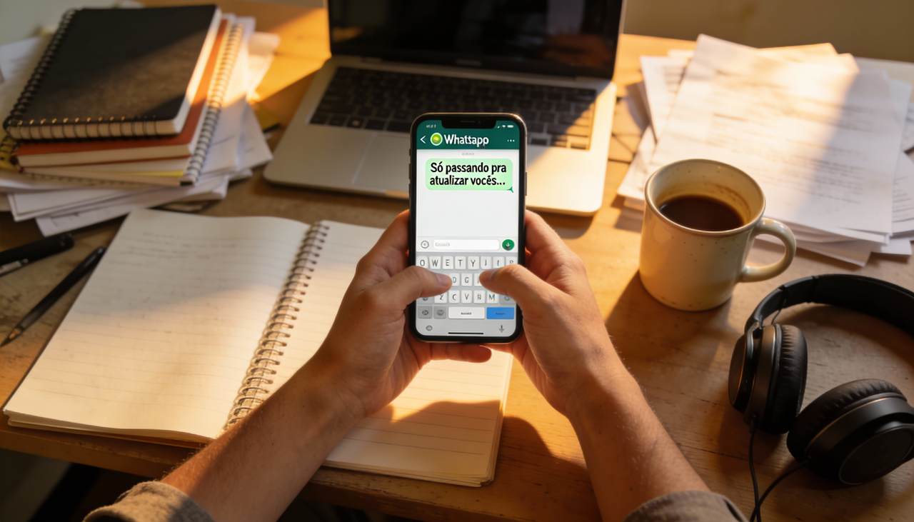 Outro aspecto observado é o uso do status como canal de expressão emocional e desabafo indireto