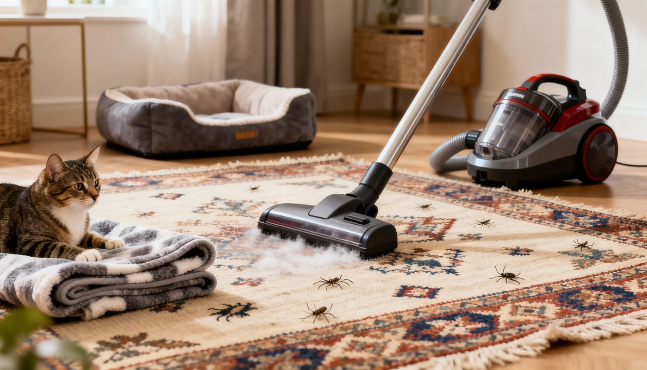 As pulgas em gatos são parasitas externos que se alimentam de sangue e se reproduzem rapidamente no ambiente doméstico