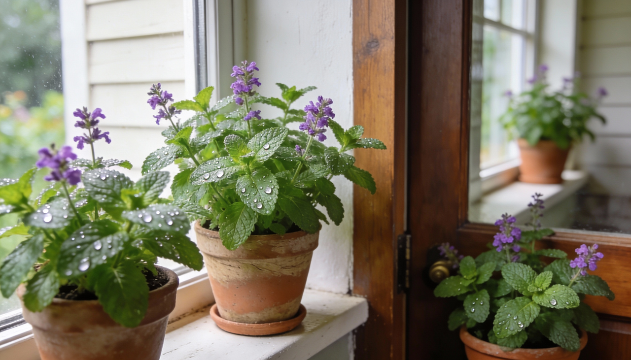 O segredo da Hortelã Pimenta contra os insetos está na alta concentração de mentol em suas folhas