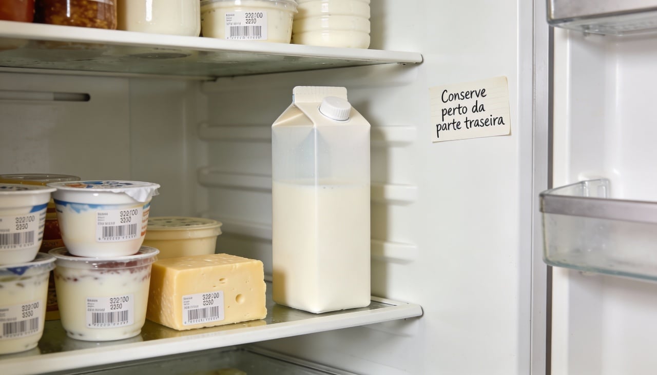 A geladeira não mantém a mesma temperatura em todos os pontos