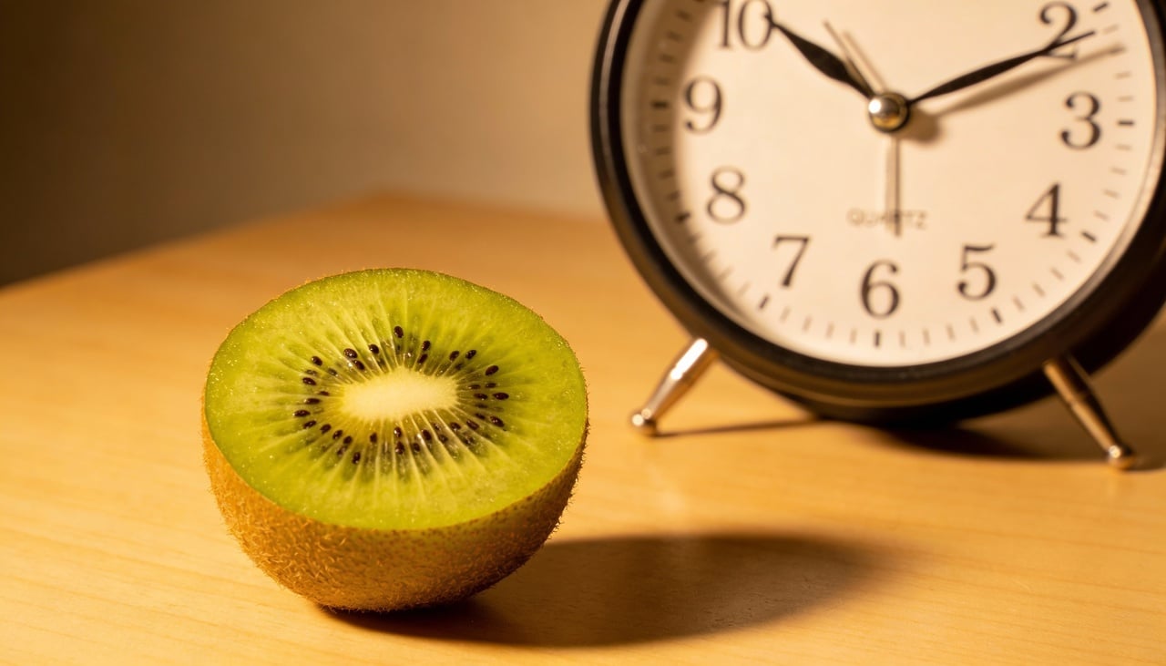A eficácia do kiwi no combate à insônia está relacionada à sua composição rica em substâncias que atuam no relaxamento do corpo