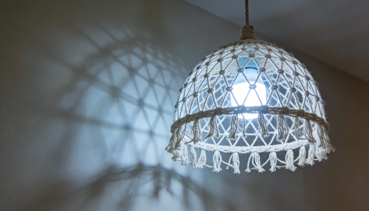 A cor do fio, o tamanho do balão e a densidade das voltas definem se a cúpula ficará mais fechada