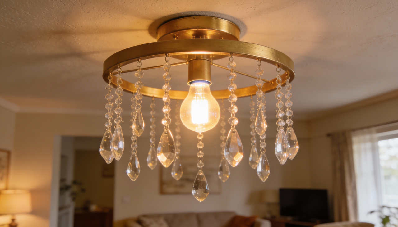 A chamada luminária de cristal econômica é um tipo de luminária decorativa que utiliza cristais artificiais