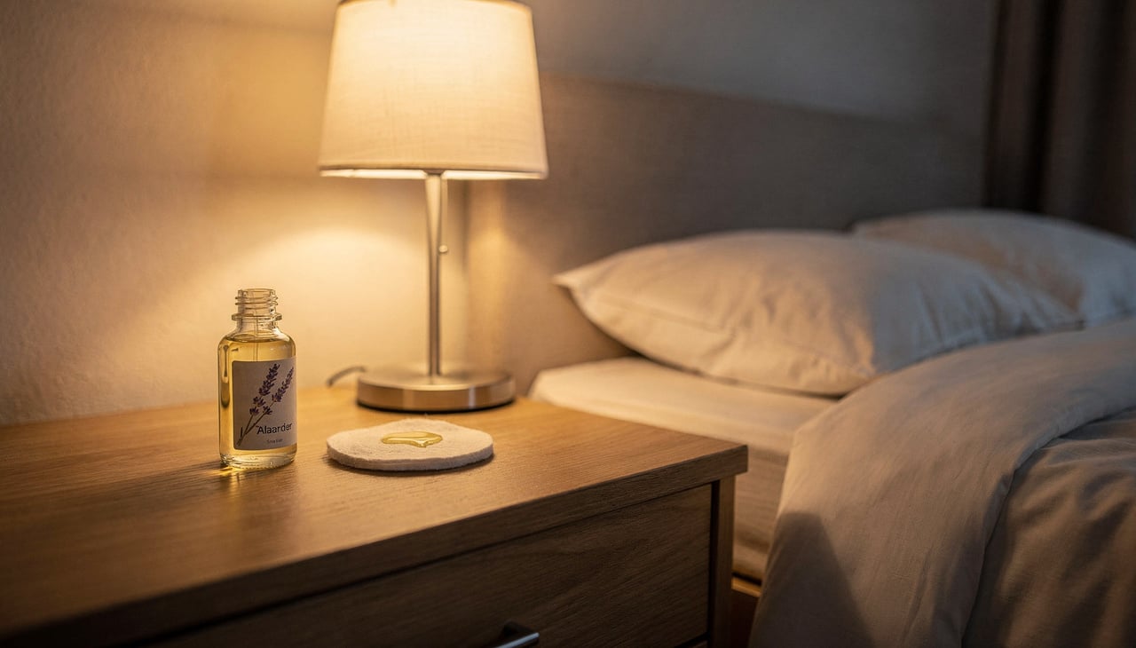 A técnica mais eficaz consiste em pingar apenas uma gota de óleo essencial de lavanda puro em um dos cantos do travesseiro