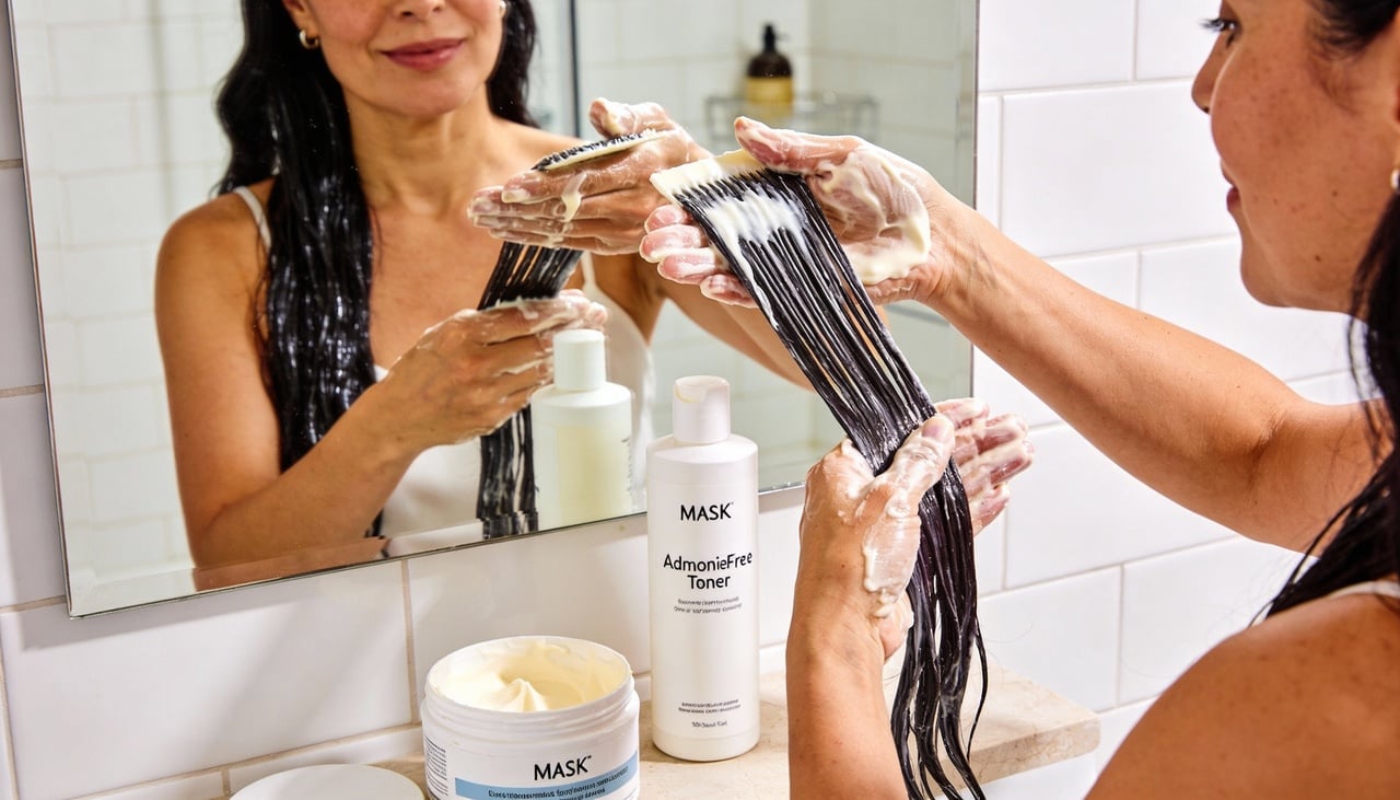 Para que o banho de brilho capilar em casa se aproxime do resultado de salão, é importante seguir uma sequência organizada e respeitar as instruções dos produtos