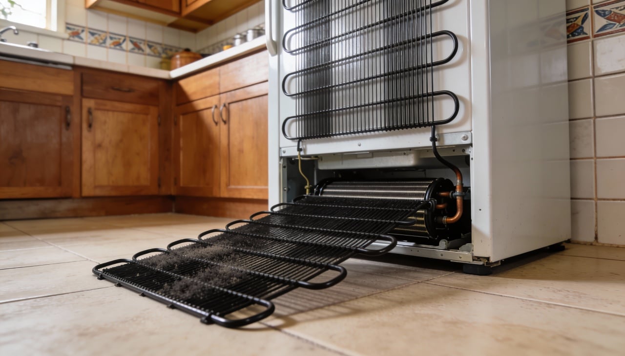 A limpeza das serpentinas permite que o motor trabalhe com muito menos esforço para resfriar o interior do aparelho