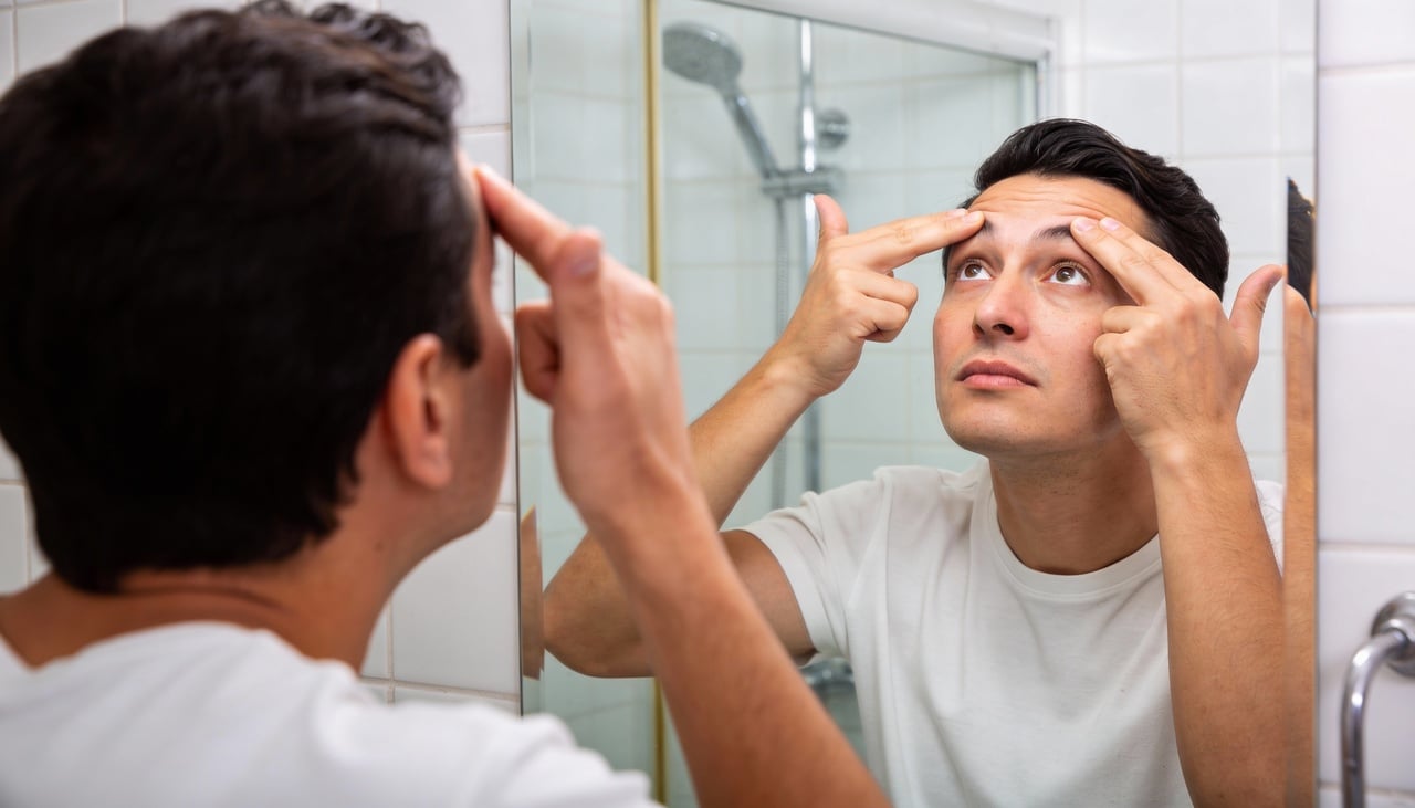 O levantamento do olhar ocorre principalmente pela ativação dos músculos responsáveis por erguer as pálpebras e sustentar as sobrancelhas