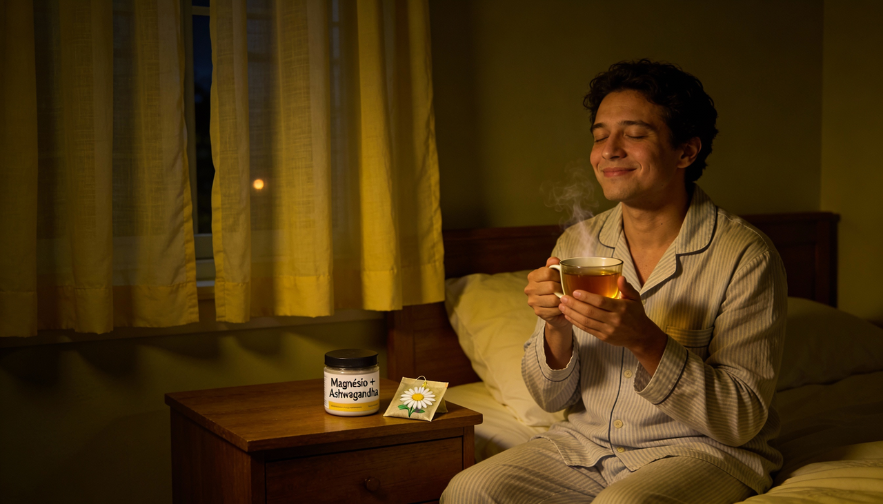 Alguns componentes aparecem com frequência em rótulos de bebidas para relaxar e ganharam espaço na rotina noturna de muitas pessoas