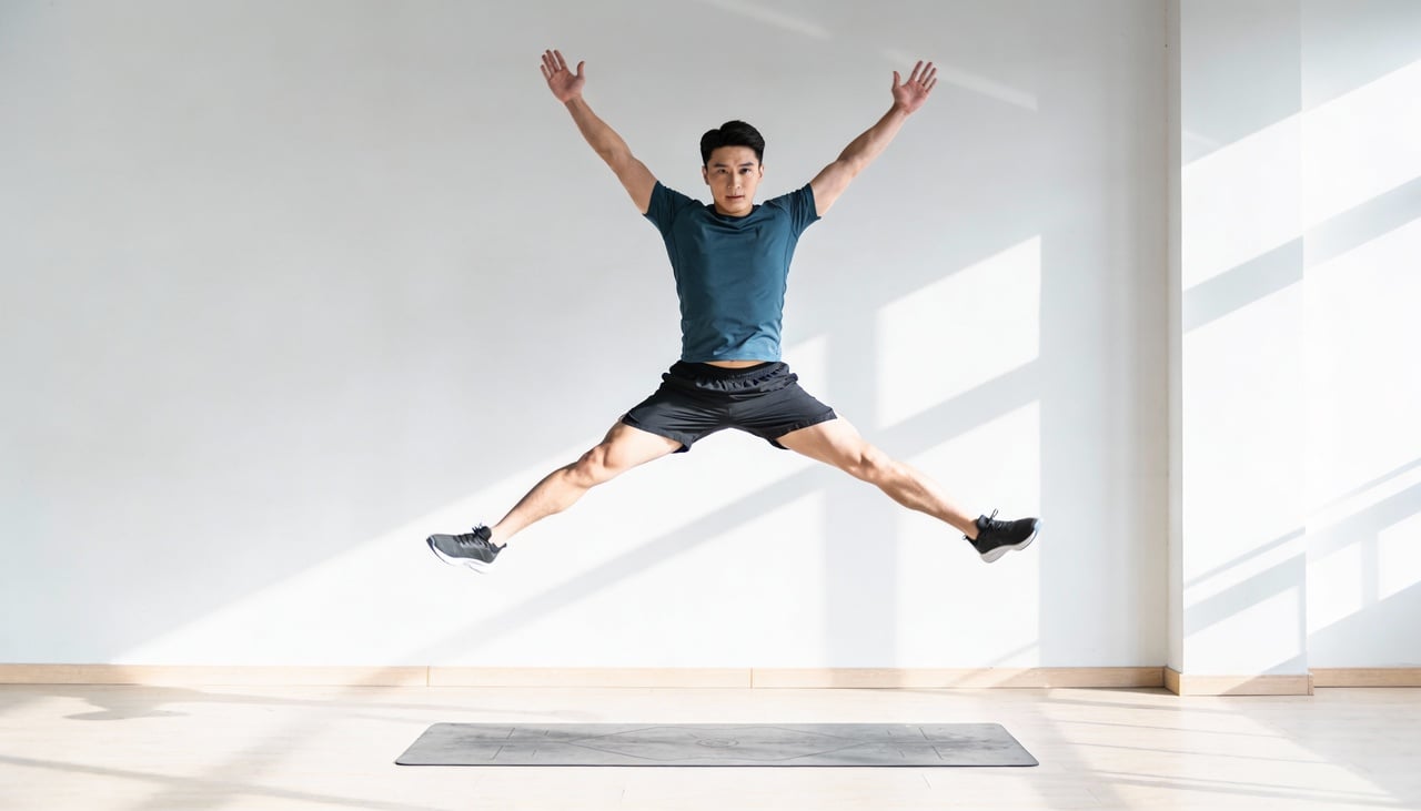 A mecânica do polichinelo força o corpo a trabalhar de forma coordenada e intensa