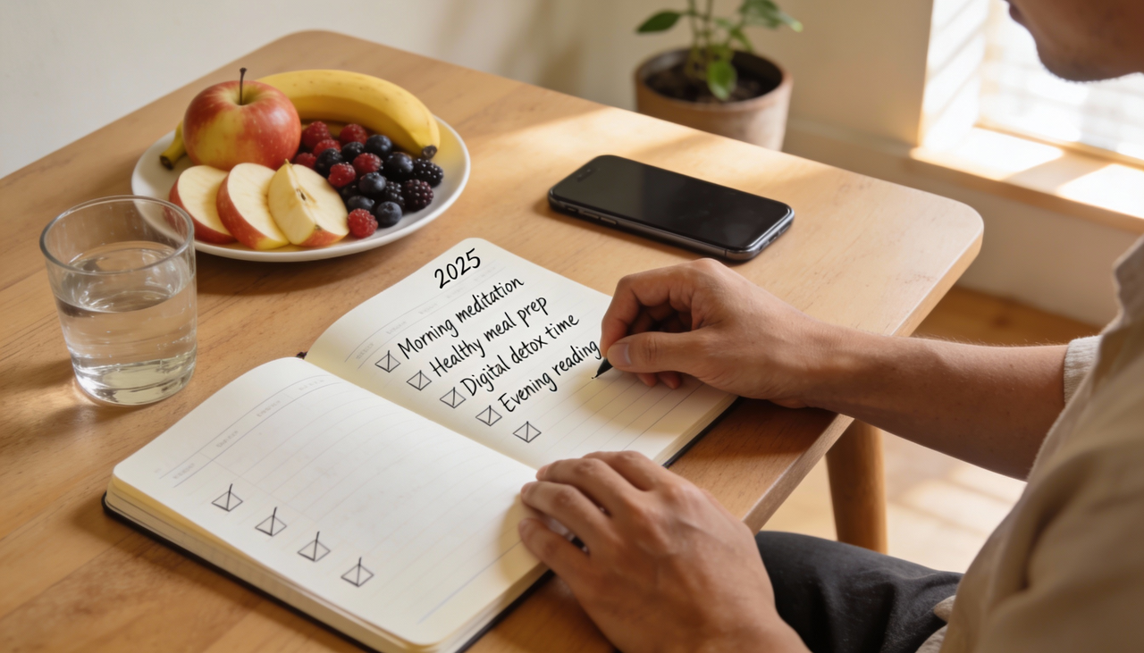 Um checklist de autocuidado semanal funciona como um mapa simples para lembrar o que precisa ser feito para cuidar do corpo