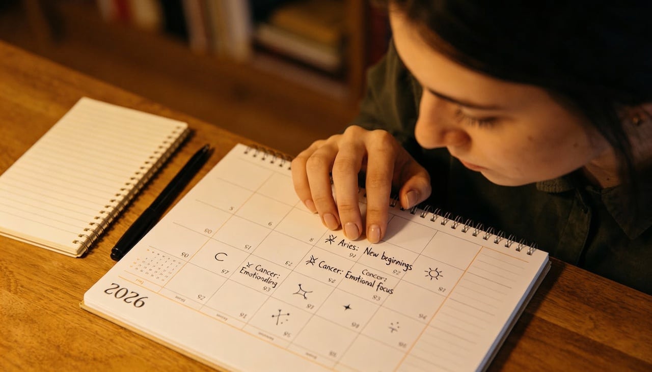 Entre os eventos astrológicos de 2026, as retrogradações marcam intervalos de revisão e reavaliação