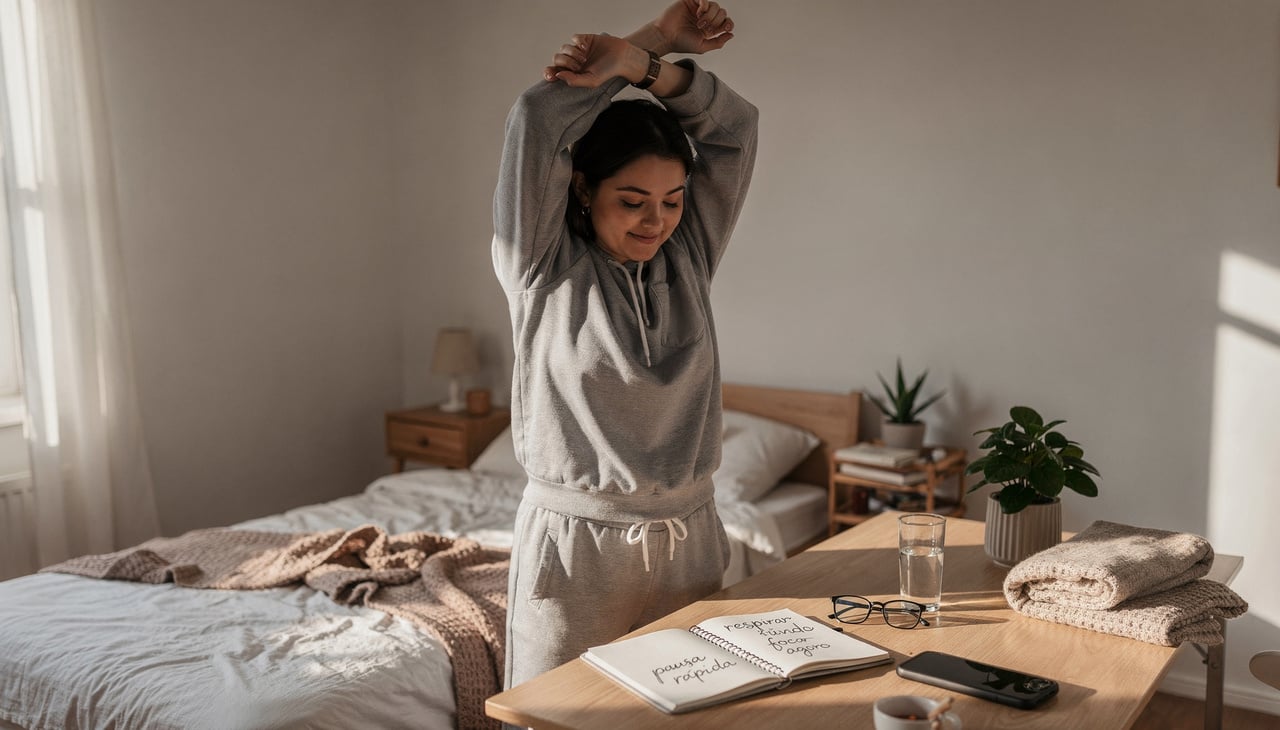 Existem diversas maneiras de organizar um pequeno ritual diário de cuidado emocional com duração inferior a 10 minutos